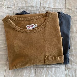 SET OF TWO Freenote Cloth Pocket T Shirts